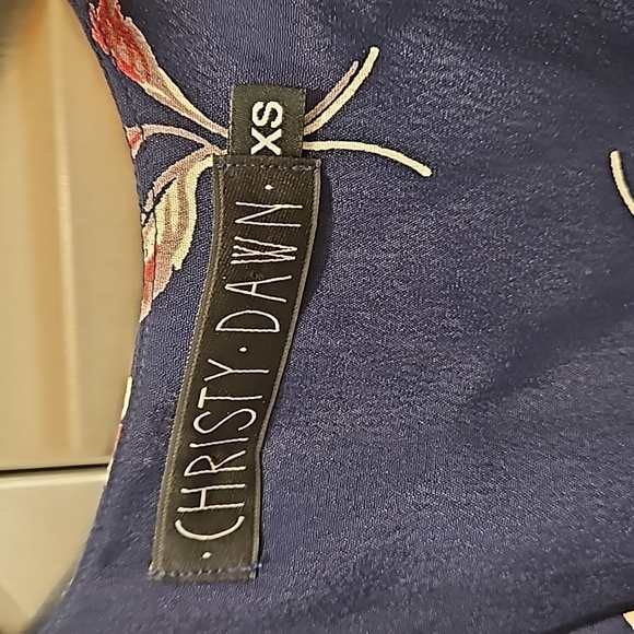 đź’•CHRISTY DAWNđź’• The Autumn Dress ~ Midnight Floral XS NWOT - Picture 12 of 14